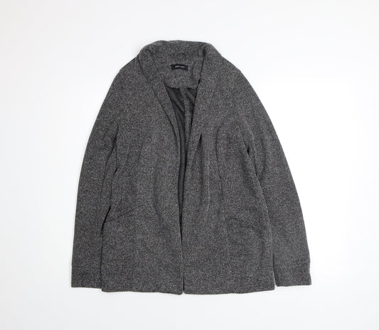 New Look Women's Grey Herringbone Blazer Jacket Size 8