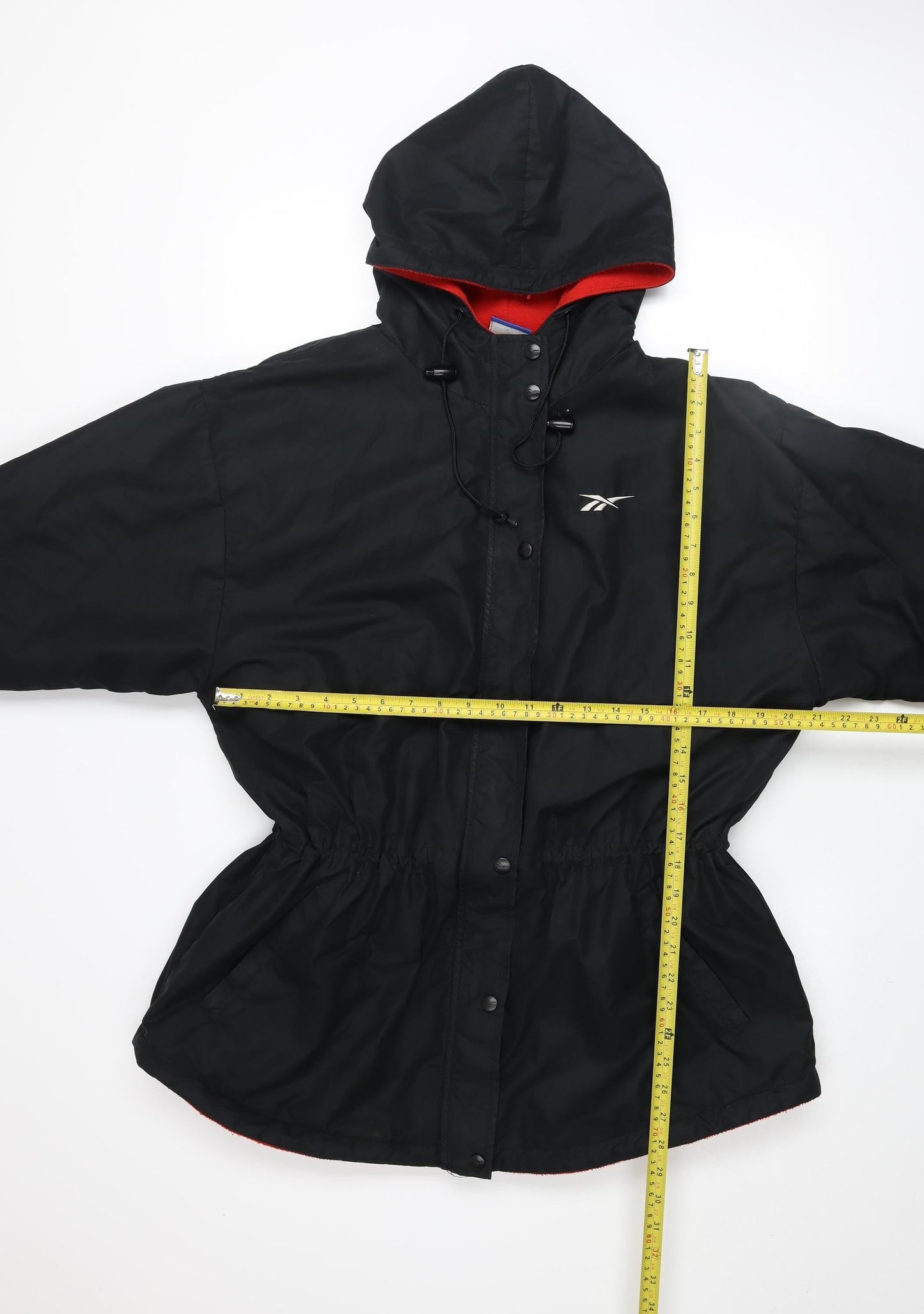 Womens UK Size XL Regular Reebok Black Polyester Jacket