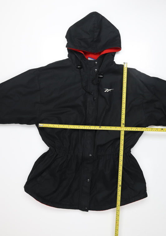 Womens UK Size XL Regular Reebok Black Polyester Jacket