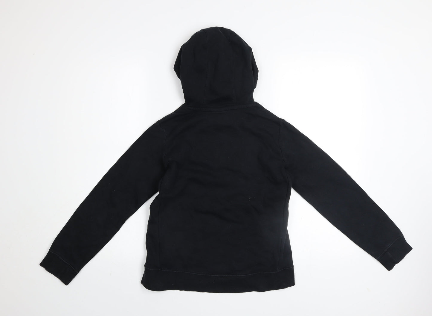 Nike Girls Black Pullover Hoodie Fleece Logo Sweatshirt Size 146