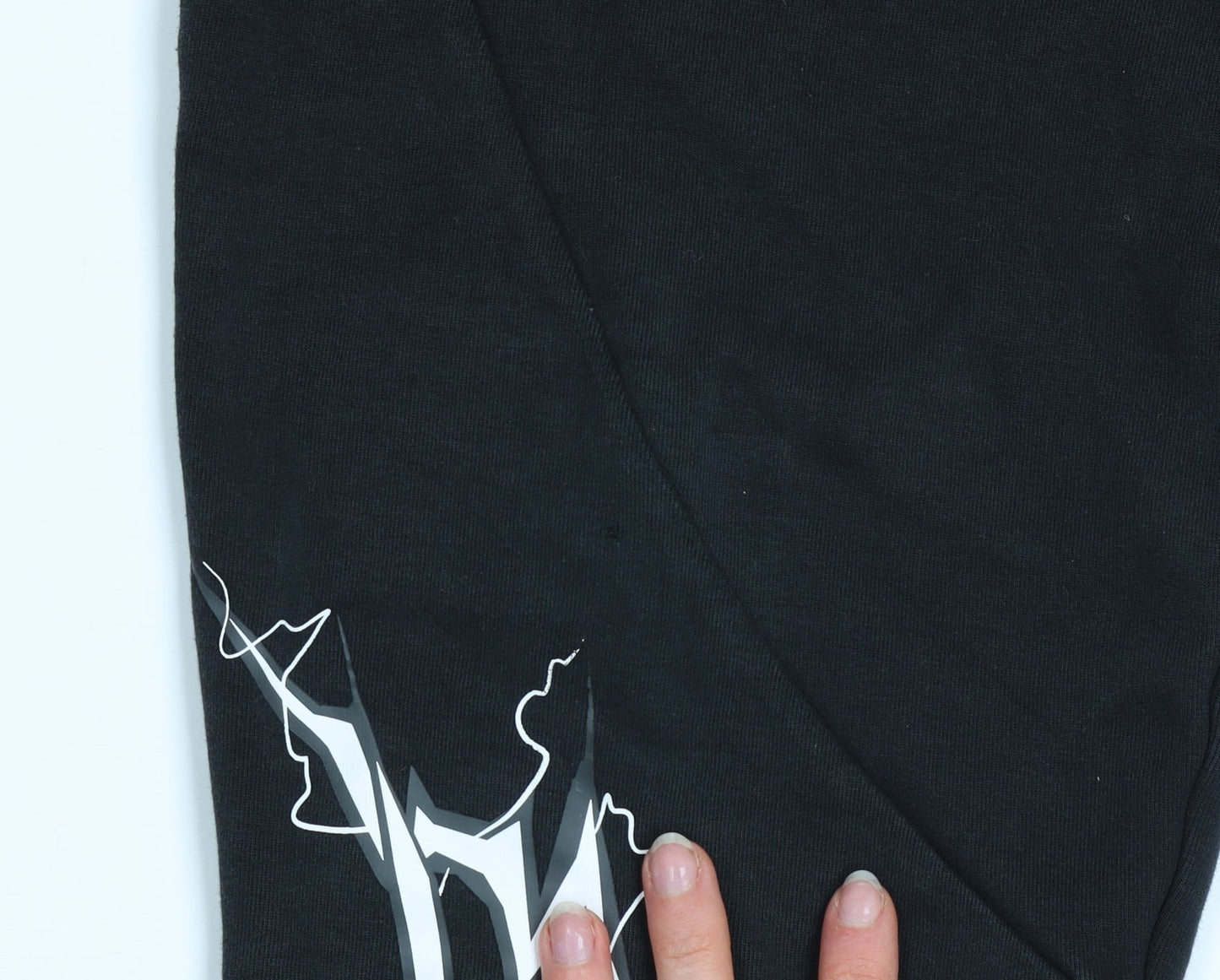 adidas Boys Black LEGO Ninjago Jogger Sweatpants 11-12 Years Cotton Blend