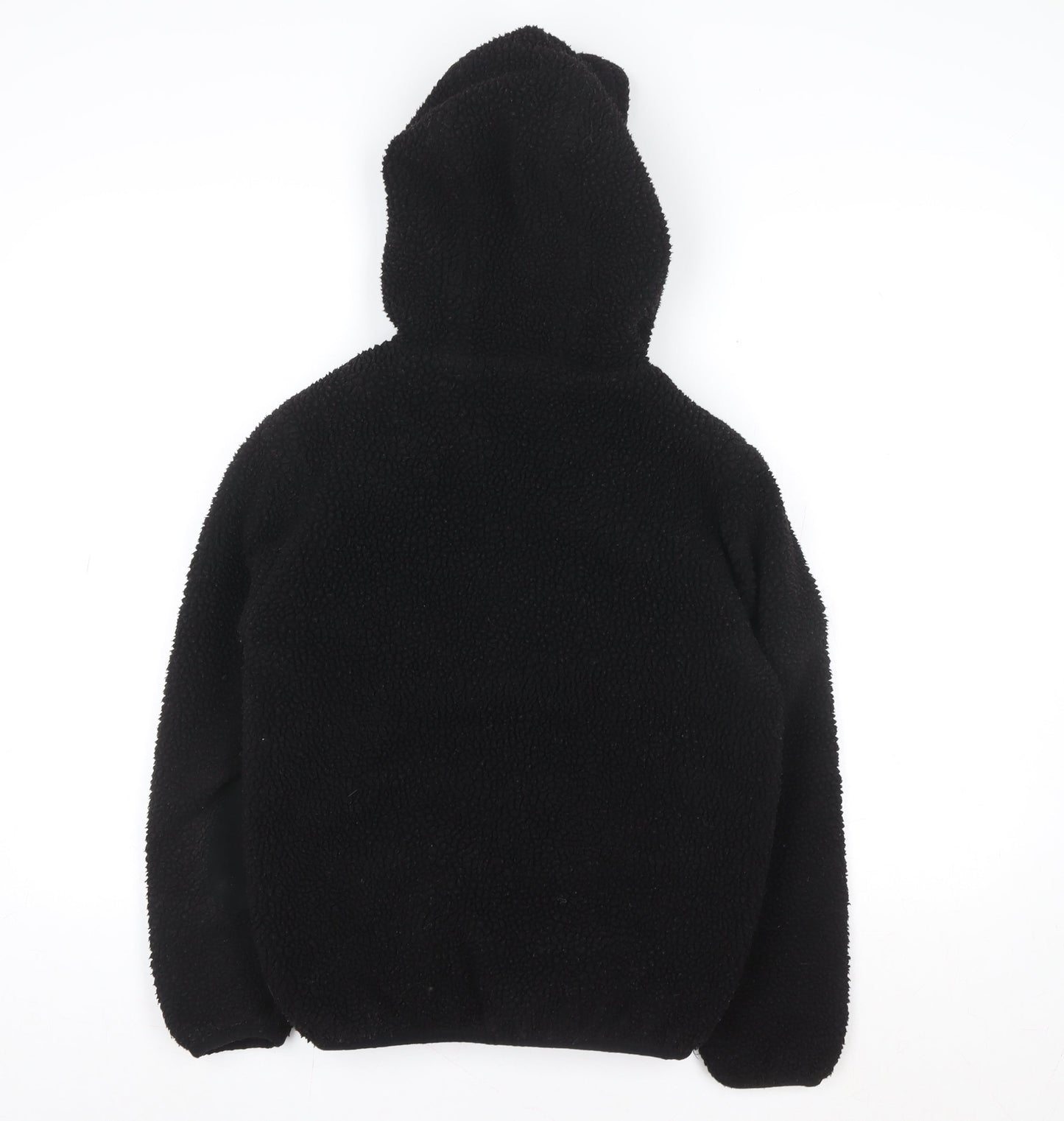 F&F Boys Black Hooded Fleece Zip Jacket 11-12 Years