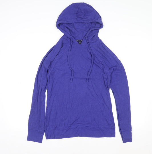 GAP Women's Blue Pullover Hoodie Medium Cotton Blend Casual