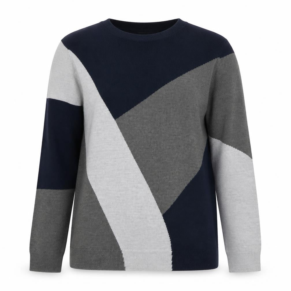 Marks and Spencer Women's Multicoloured Geometric Acrylic Jumper Size 10