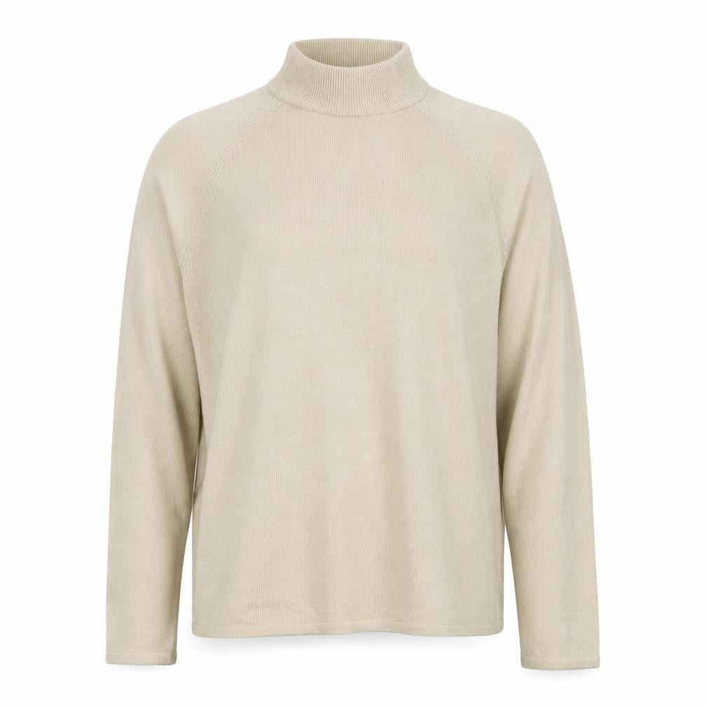 Savida Women’s Beige Roll Neck Knit Jumper Size 10-12