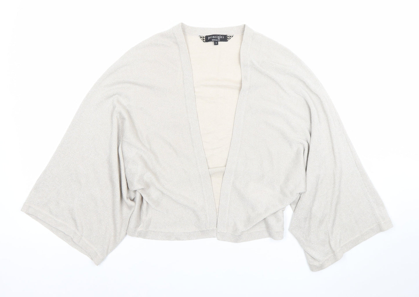 Principles by Ben de Lisi Women's Beige Kimono Sleeve Cardigan S
