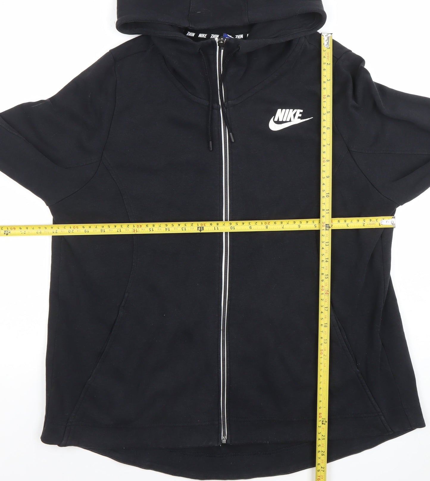 Nike Men's Black Full Zip Hoodie L Fleece Sportswear