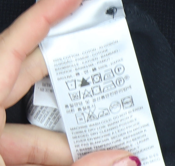 Levi's Men's Black XL Long Sleeve Henley Cotton T-Shirt