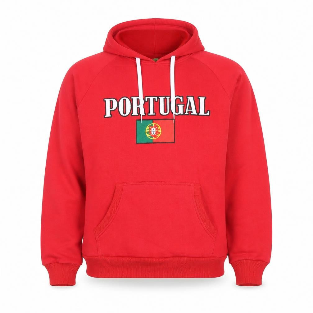 Força Portugal Men's Red Pullover Hoodie L Football Graphic