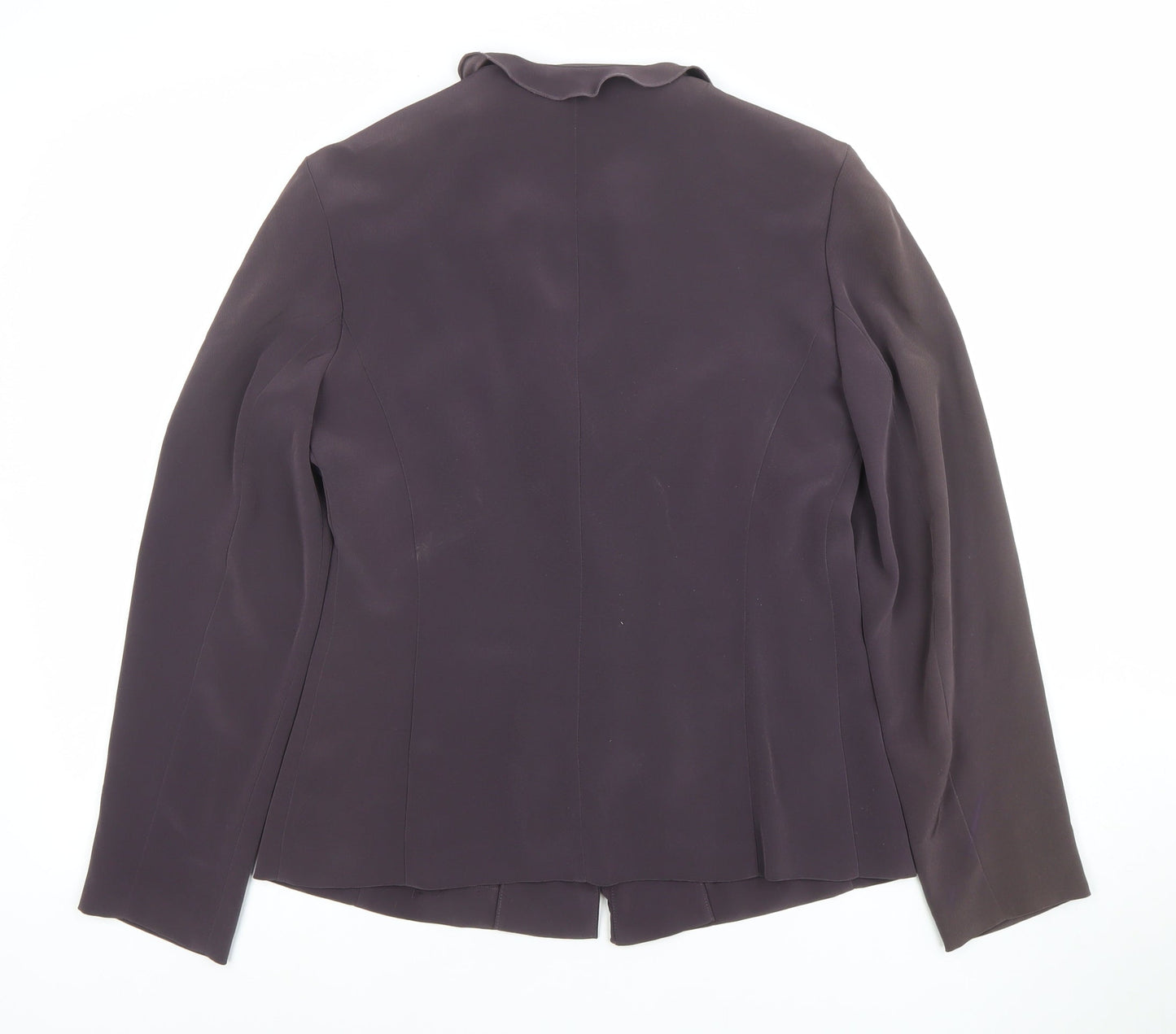 Libra Women's Brown Shawl Collar Suit Jacket Size 10