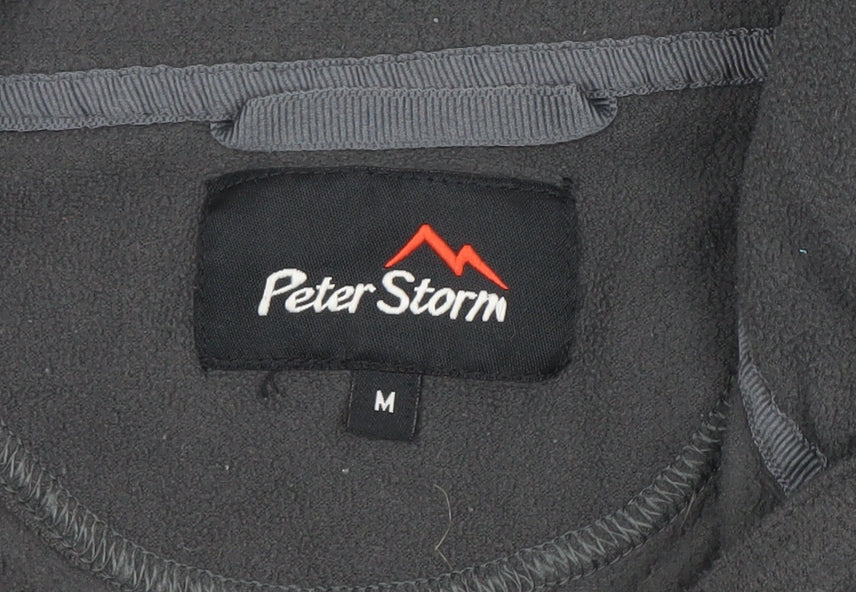 Mens UK M Regular Peter Storm Black Pullover Sweatshirt