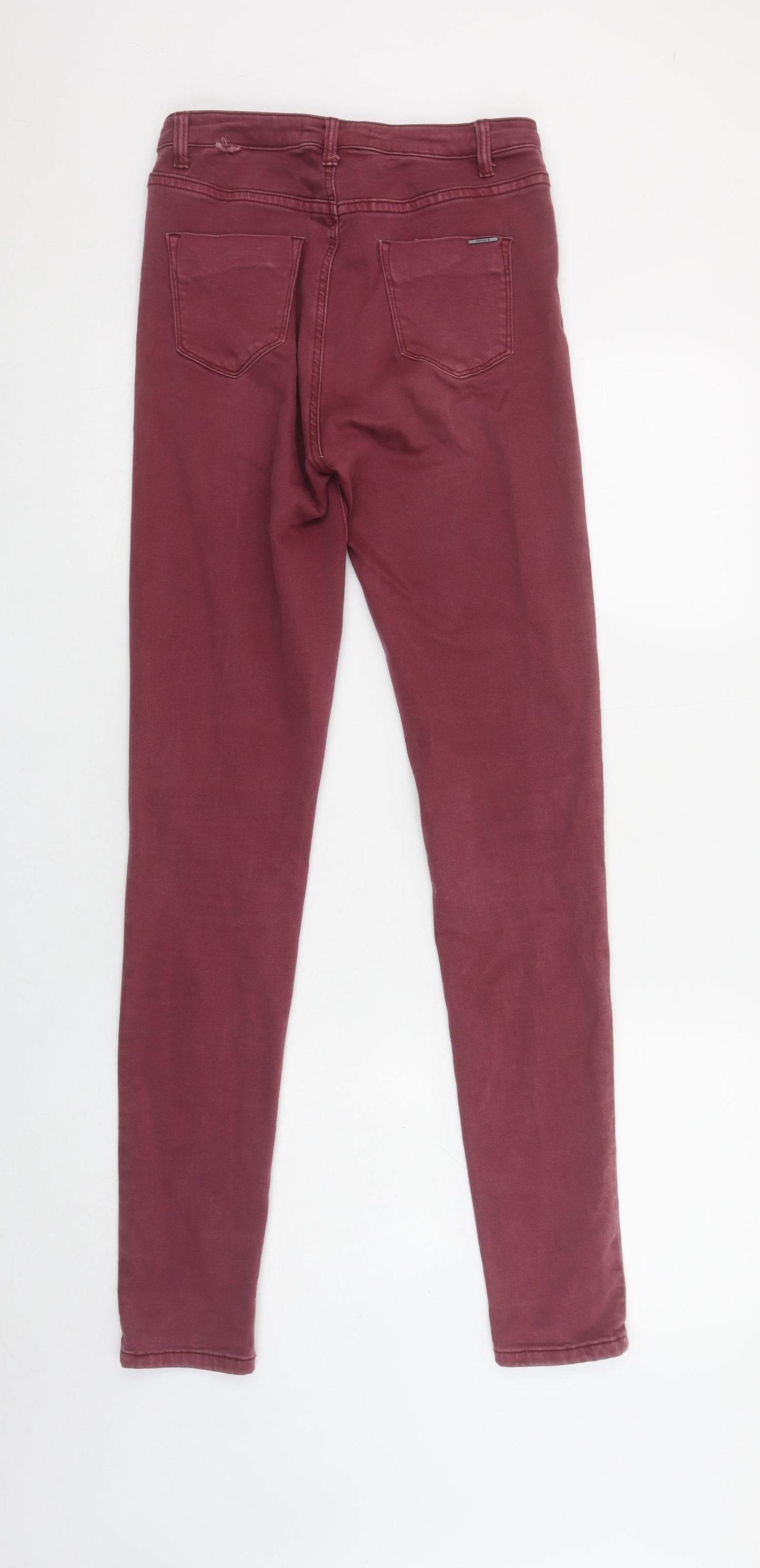 Toxik3 Womens Red Skinny Stretch Jeans Size 12 Slim Fit Denim