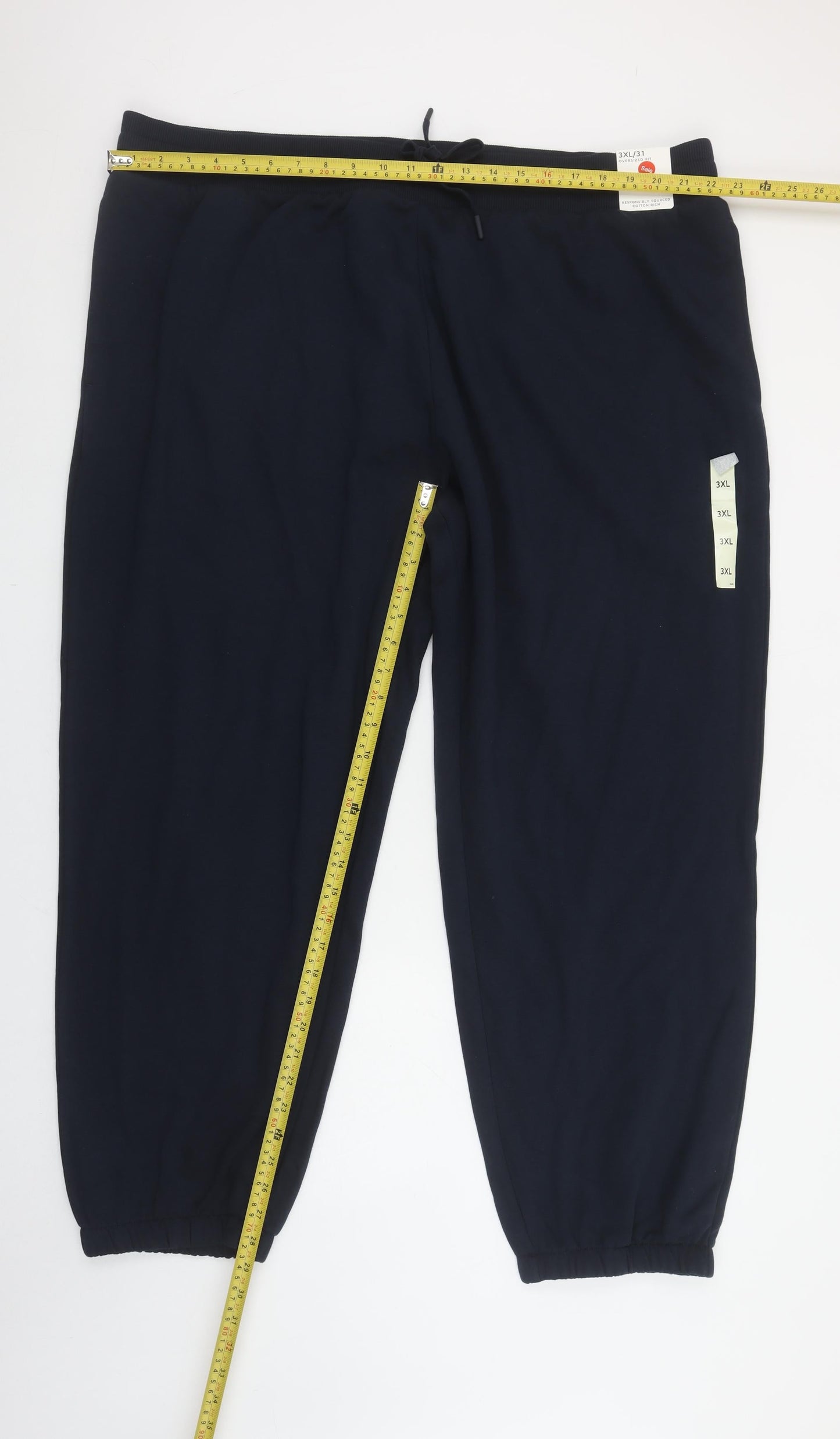 Marks and Spencer Men’s Black 3XL Regular Jogger Trousers