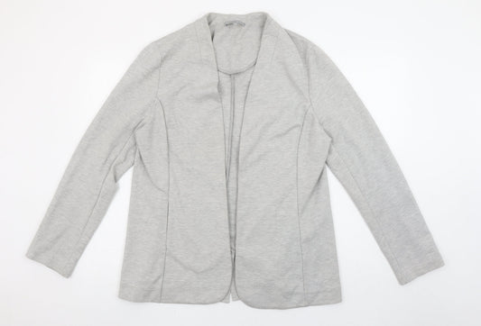 Oliver Bonas Women’s Grey Size 16 Shawl Collar Jersey Blazer