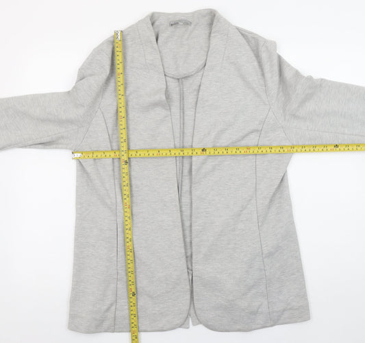 Oliver Bonas Women’s Grey Size 16 Shawl Collar Jersey Blazer