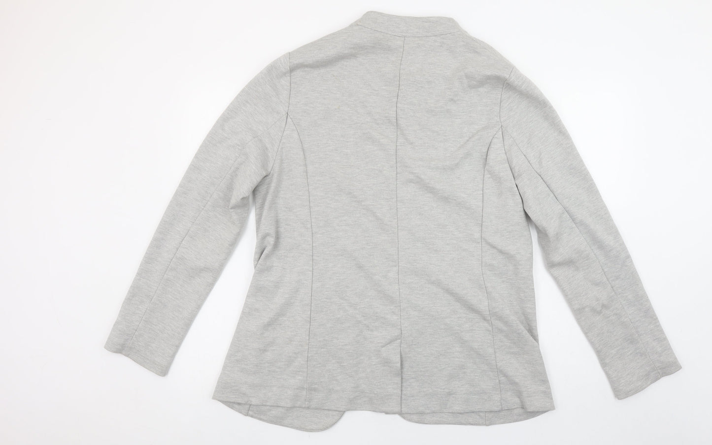Oliver Bonas Women’s Grey Size 16 Shawl Collar Jersey Blazer