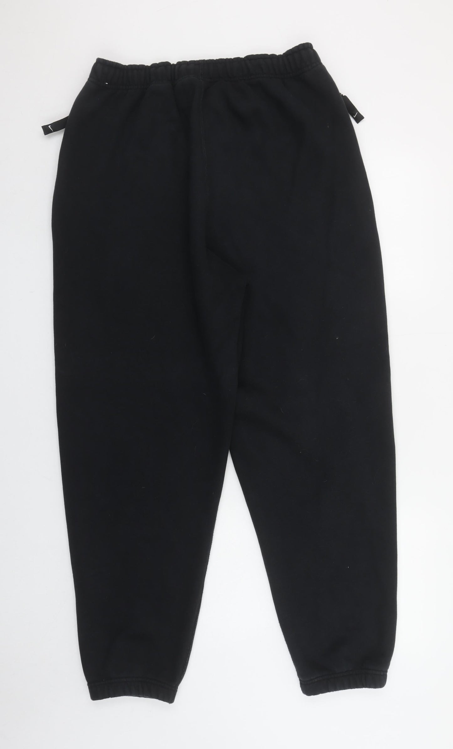 Nike Women's Black Fleece Sweatpants M Regular Fit Logo Joggers