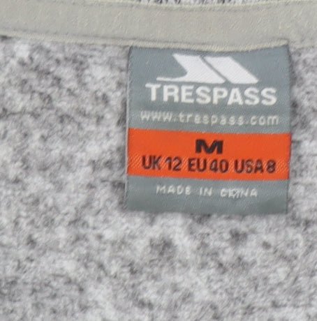 Womens UK Size 12 Regular Trespass Grey Polyester Jacket