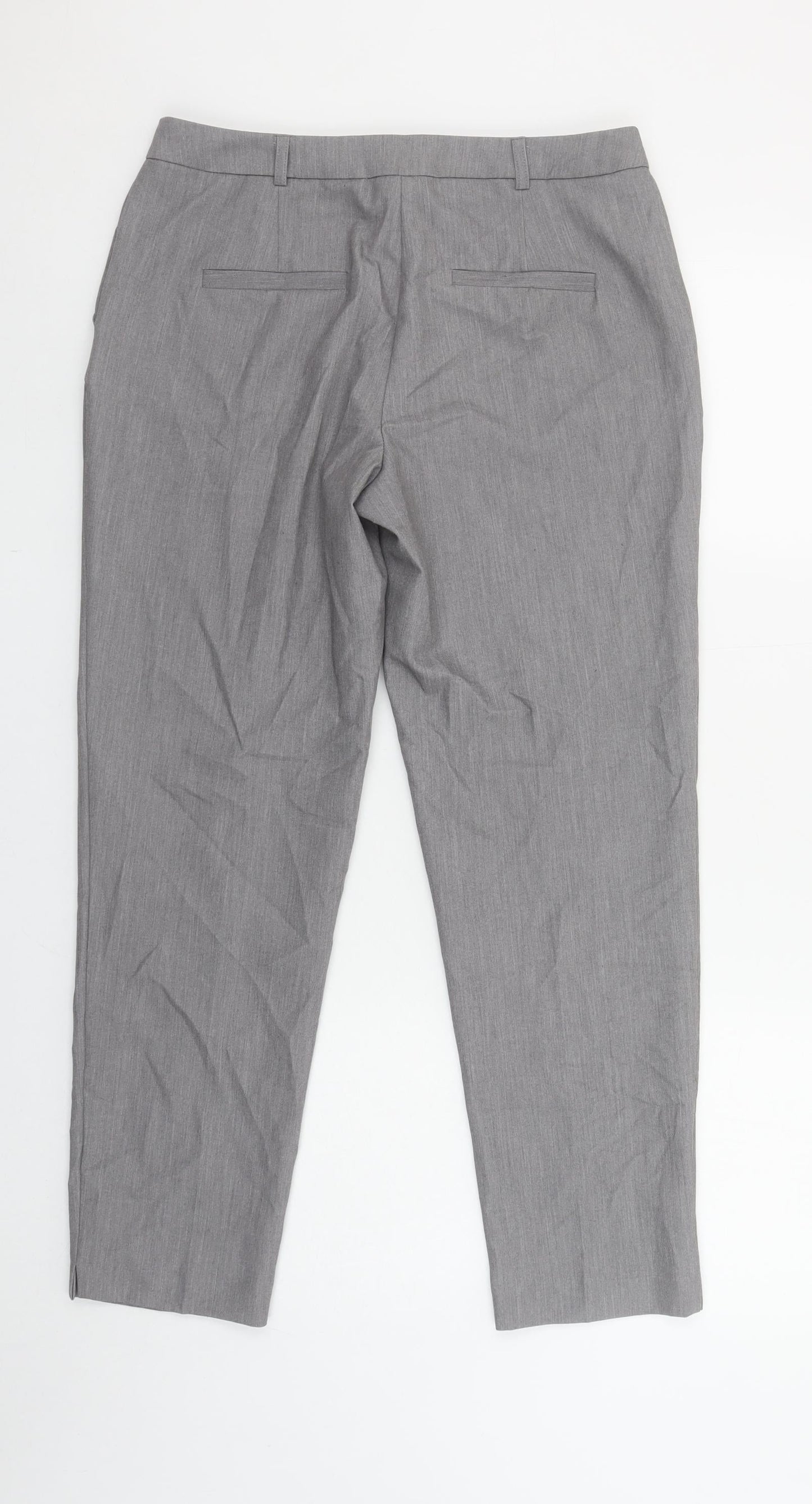 Dorothy Perkins Women’s Grey Slim Tapered Work Trousers UK 8
