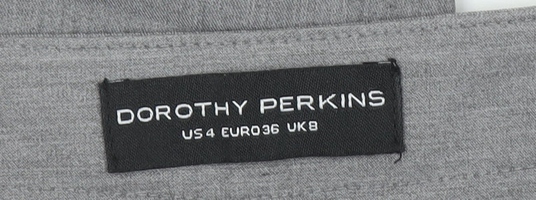 Dorothy Perkins Women’s Grey Slim Tapered Work Trousers UK 8