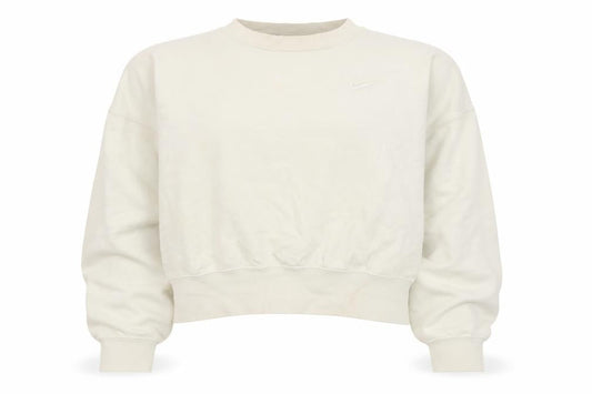 Womens UK S Relaxed Nike Beige Pullover Sweatshirt