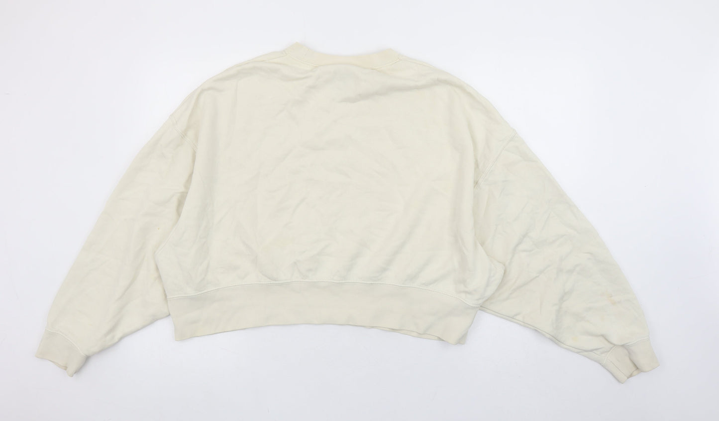 Nike Women's Beige Crew Neck Pullover Sweatshirt Size S