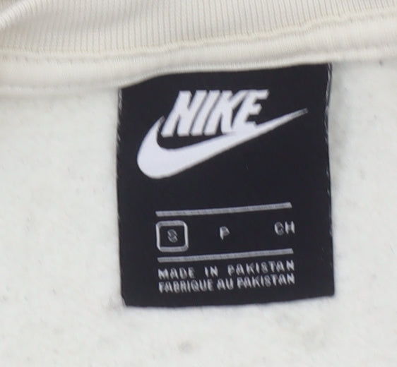 Nike Women's Beige Crew Neck Pullover Sweatshirt Size S
