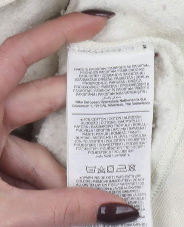 Nike Women's Beige Crew Neck Pullover Sweatshirt Size S