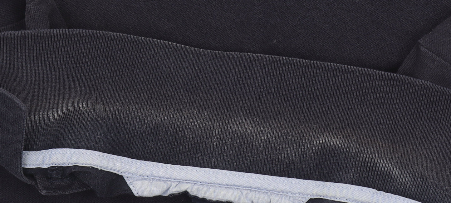 Tommy Hilfiger Women's Black Cotton Slim Fit Polo Shirt M