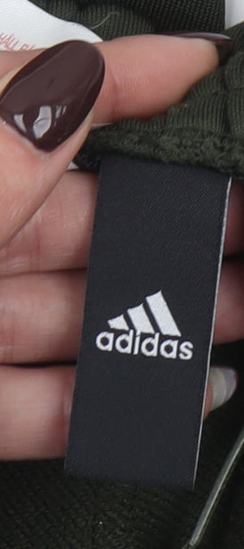 Adidas Boys Green Jogger Trousers 13-14 Years Elastic Waist Zip Pockets