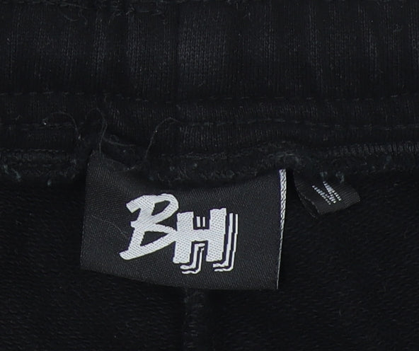 BH Women’s Black Jogger Sweatpants M Elastic Waist Casual Trousers