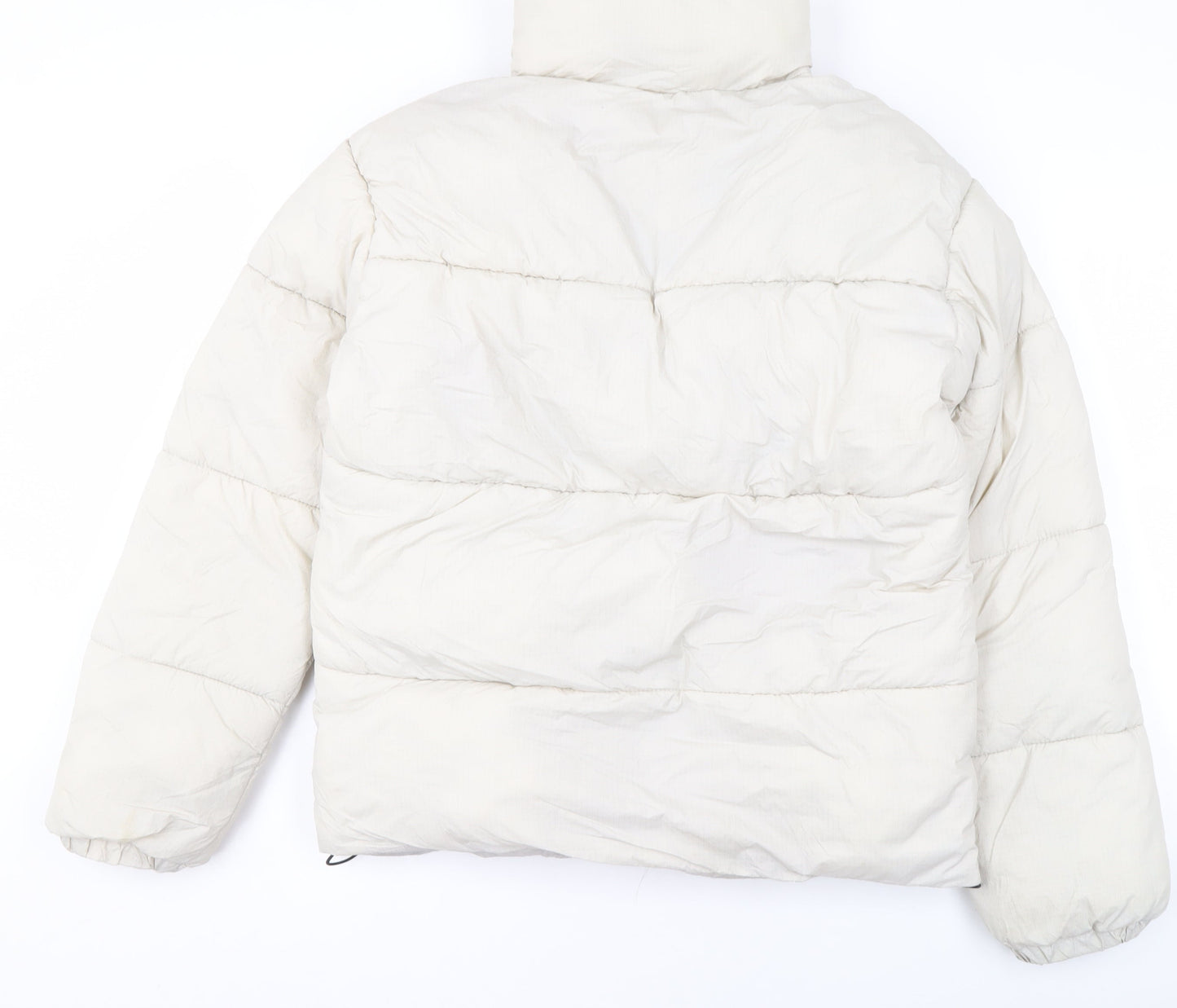 Primark Womens Ivory XS Puffer Jacket Insulated Lightweight Winter Coat