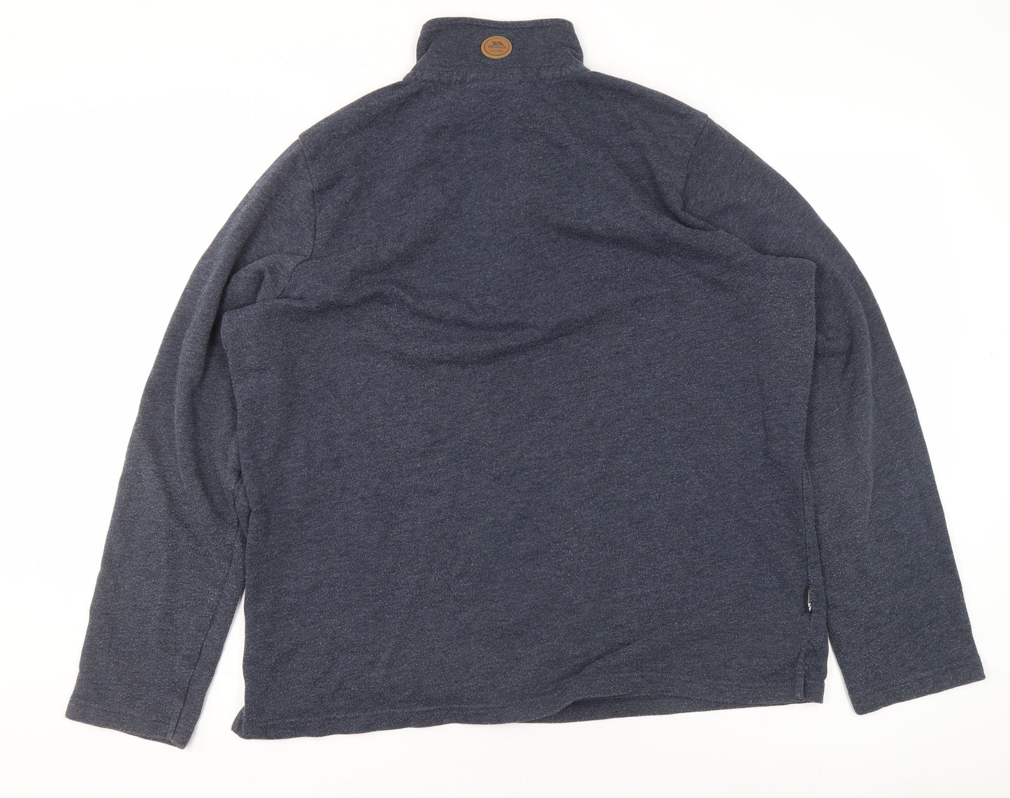 Mens UK L Regular Trespass Blue Pullover Sweatshirt