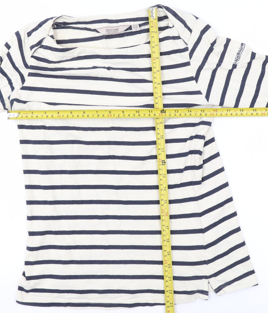 Womens UK Size 10 Regatta Blue 100% Cotton T-Shirt