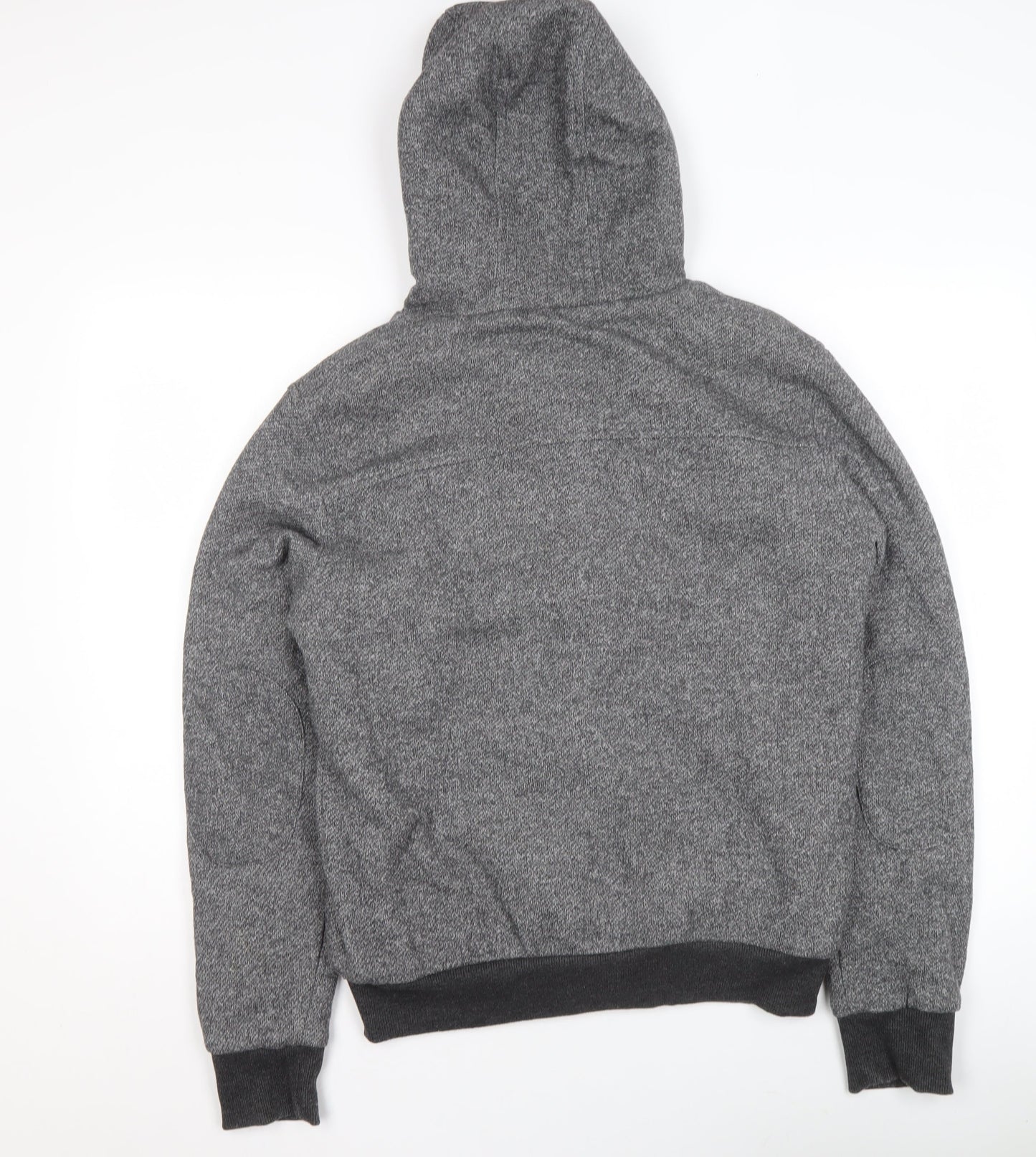 Cedar Wood State Men's Grey Hooded Toggle Hoodie Size M