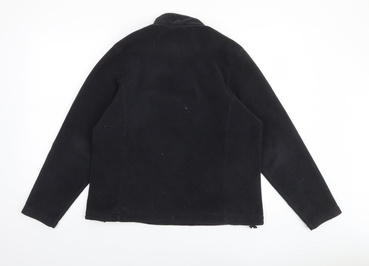 Womens UK 10-12 Regular Lands' End Black Pullover Sweatshirt