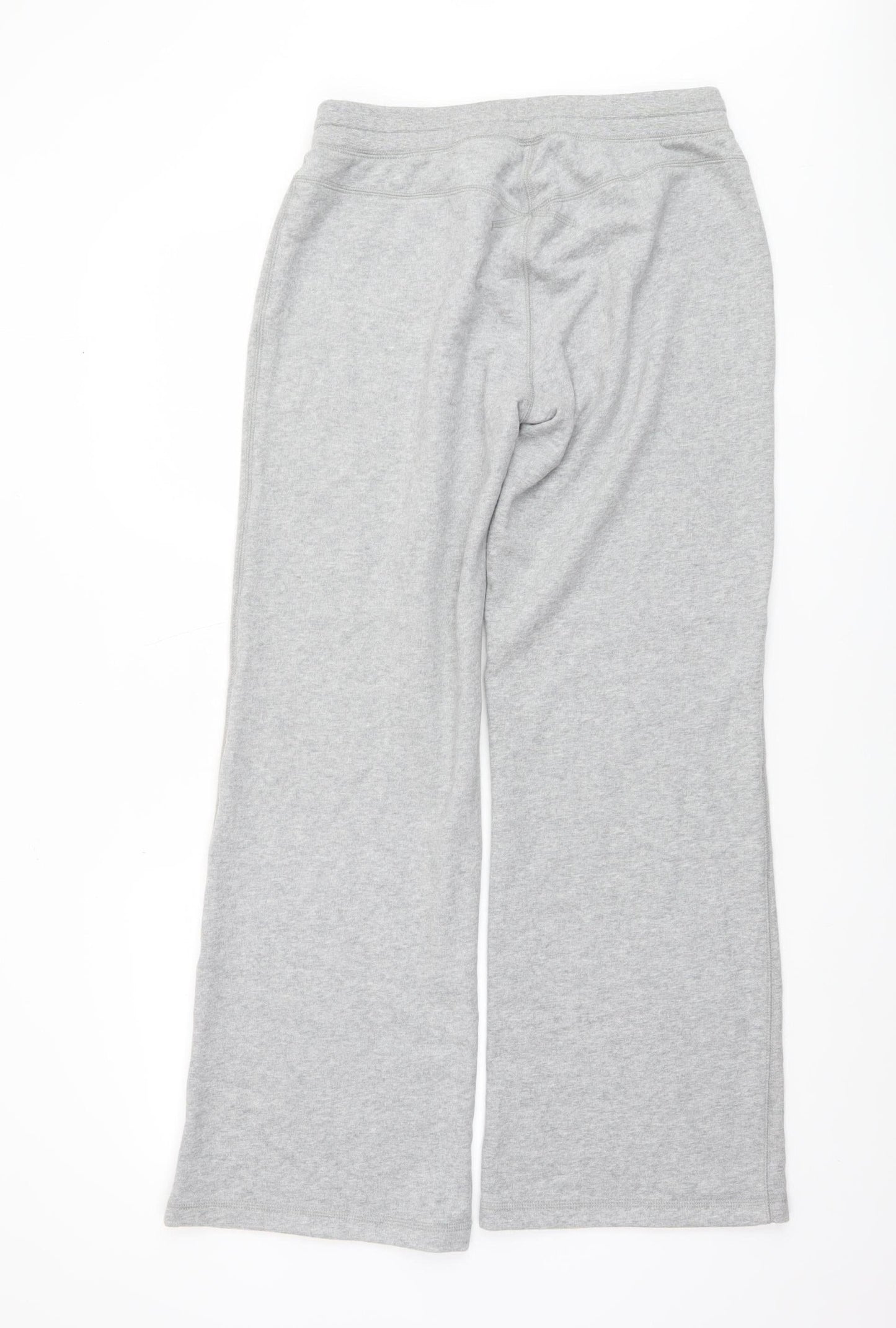 Nike Women’s Grey Fleece Sweatpants L Elastic Waist Casual Trousers
