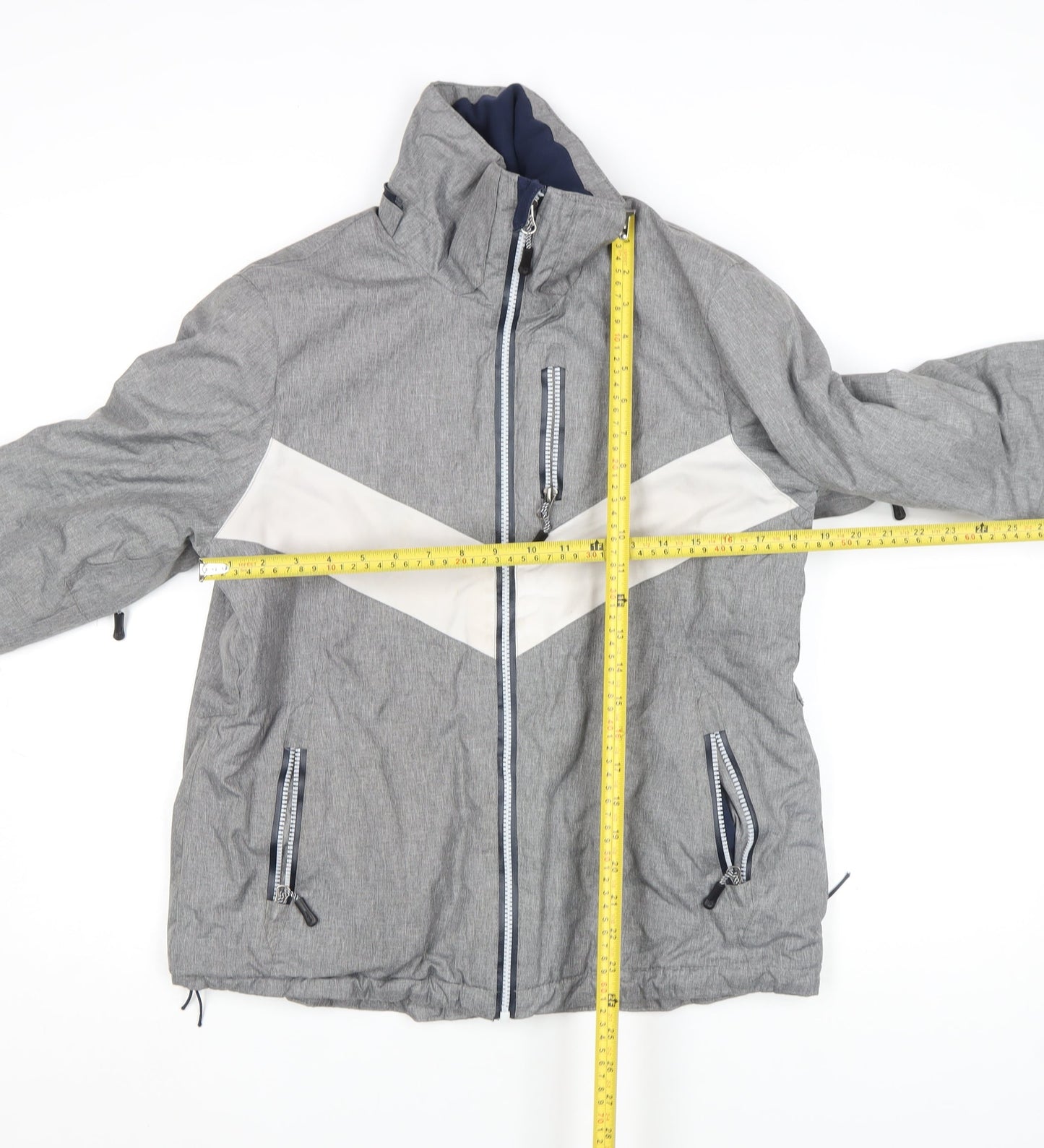 Crivit PRO Women’s Grey Waterproof Ski Jacket Size L Winter Coat