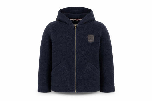 Regatta Boys Blue Fleece Hooded Zip Jacket 11-12 Years Hiking Outdoor