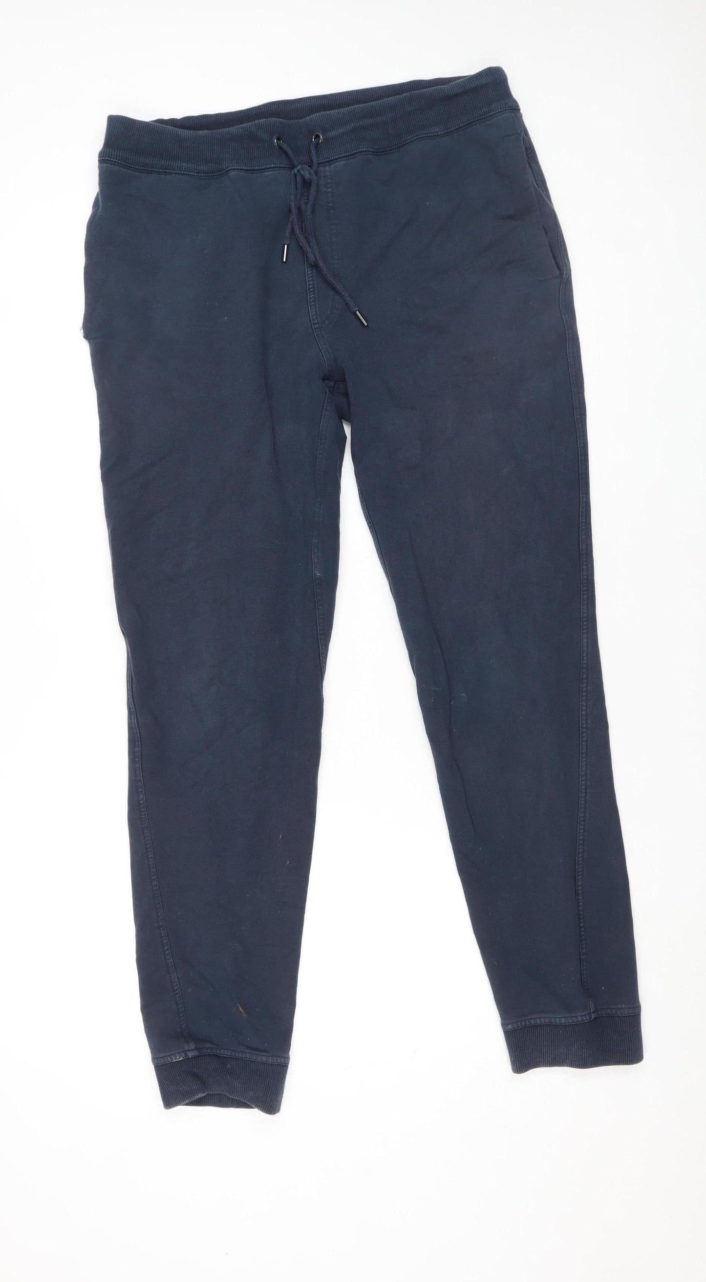 Michael Kors Men's Blue Jogger Trousers Size L Cotton Blend