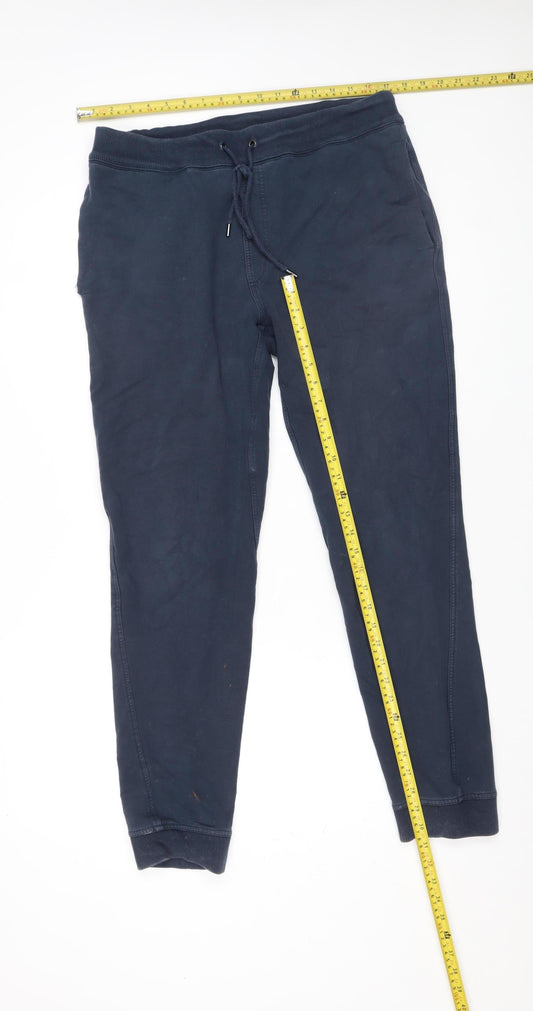 Michael Kors Men's Blue Jogger Trousers Size L Cotton Blend
