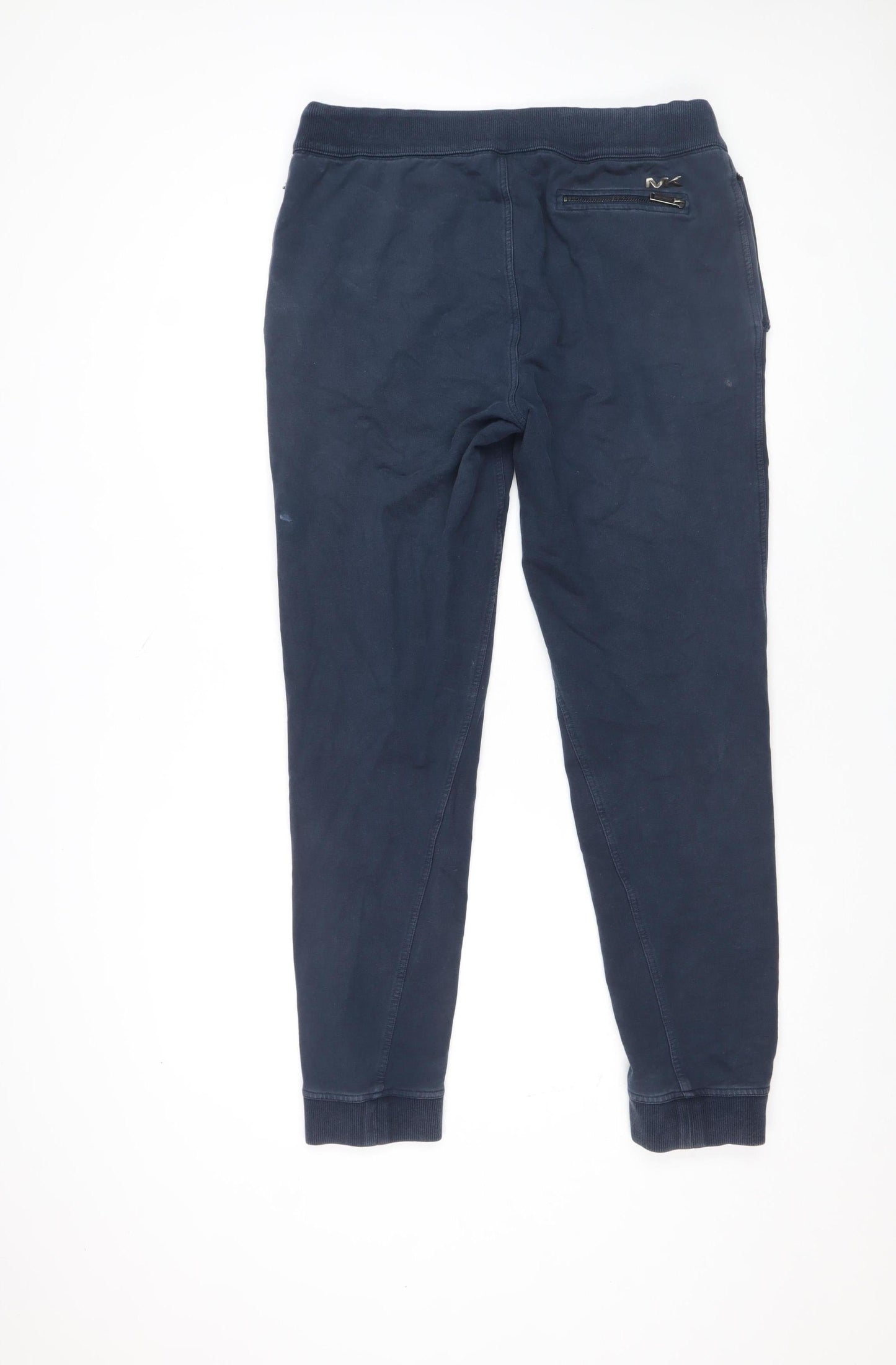 Michael Kors Men's Blue Jogger Trousers Size L Cotton Blend