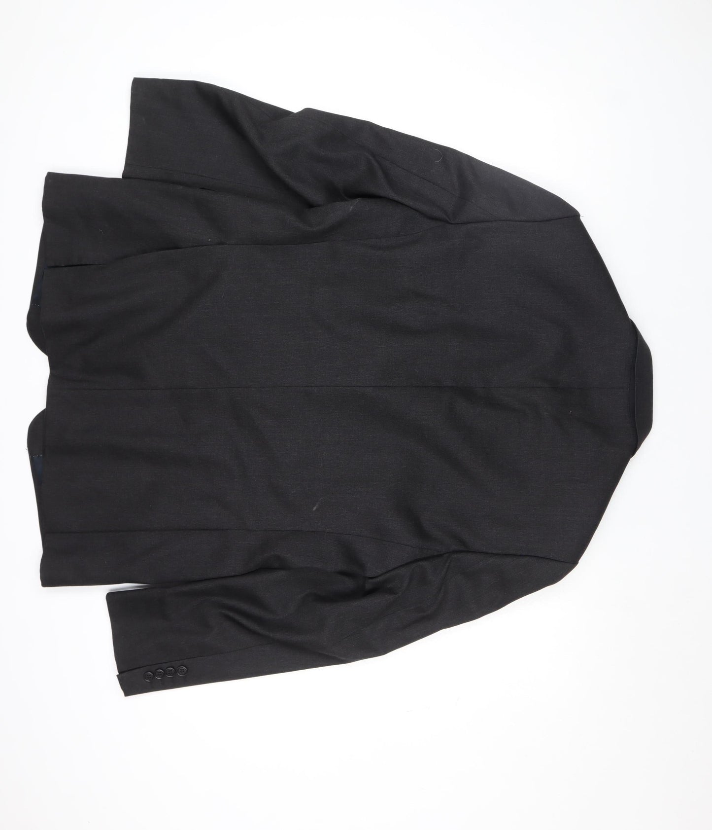 Magee Men's Black Wool Blazer 48 Regular Two Button Classic Jacket