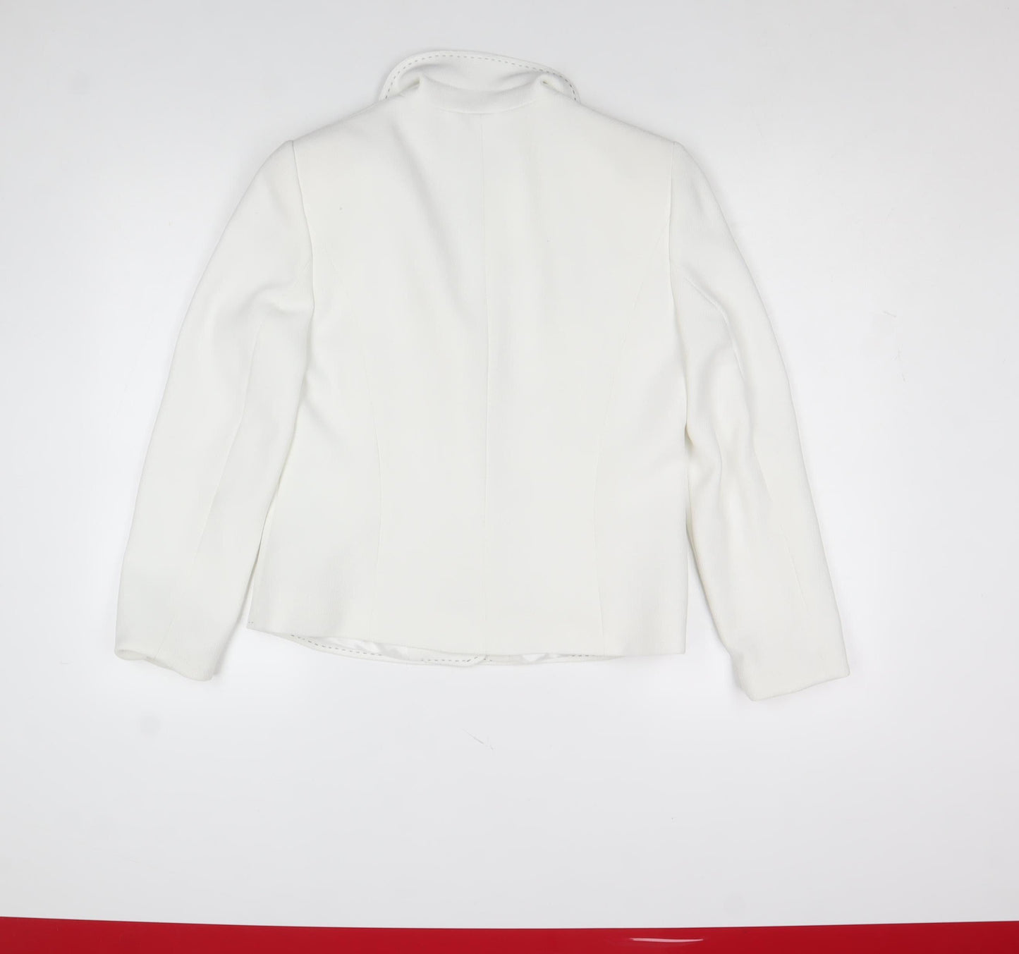 Gold by Michael H Women's White Size 12 Tailored Blazer Jacket