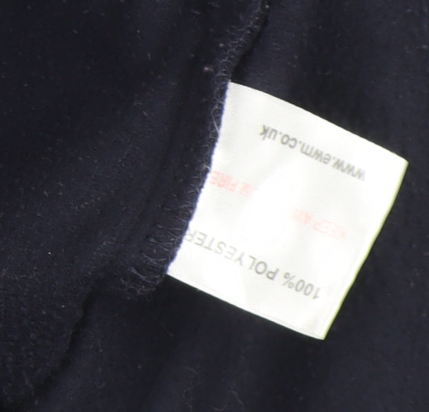 Isle Womens Black Fleece Full Zip Jacket Size M 14-16