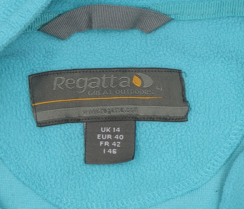 Womens UK 14 Regular Regatta Blue Pullover Sweatshirt