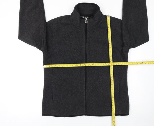E Studio Women's Black XL Fleece Full Zip Activewear Jacket