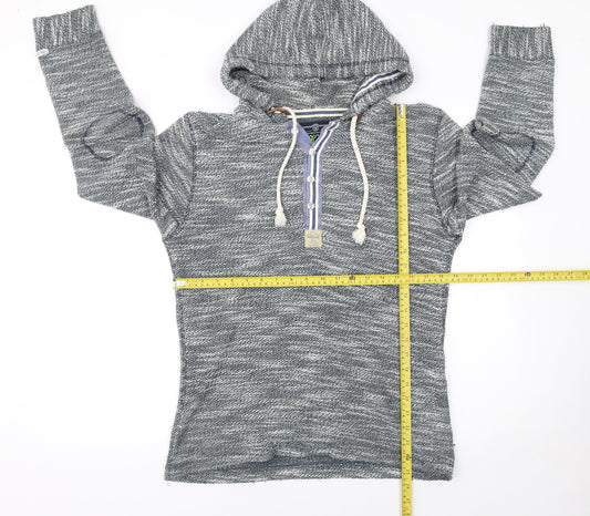 Key Largo Men's Grey Knit Henley Hoodie Size M