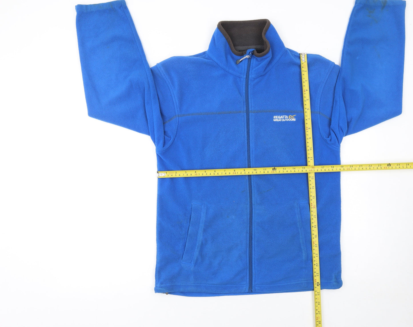 Regatta Men’s Blue Fleece Full Zip Basic Jacket Size S Outdoor Walking