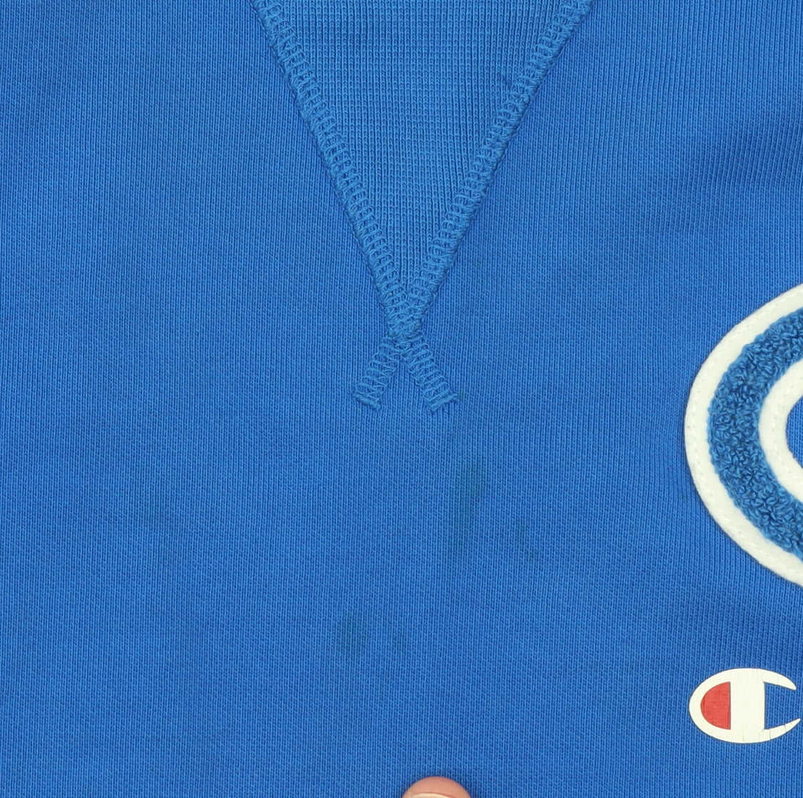 Mens UK L Regular Champion Blue Pullover Sweatshirt